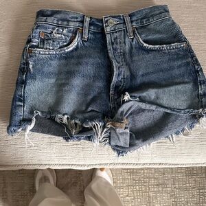 Agolde Parker cutoff shorts.